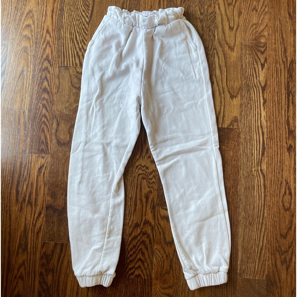 Cream Zara Sweatpants